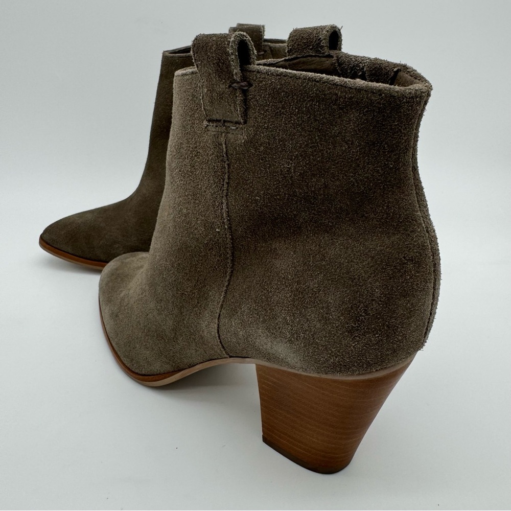 J. Crew “Eaton” Suede Leather Gray/Taupe Heeled Ankle Boots Size 8.5 - Picture 13 of 13